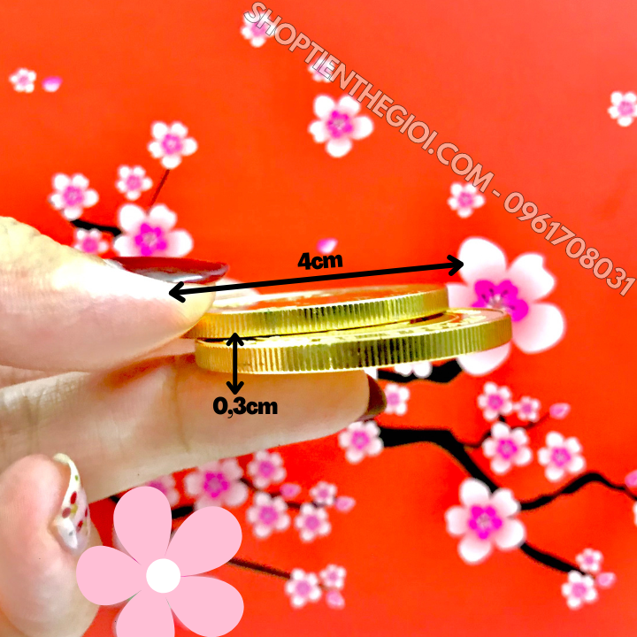 Xu Úc Hình Con Mèo Mạ Vàng tặng túi gấm LỘC - SP005890